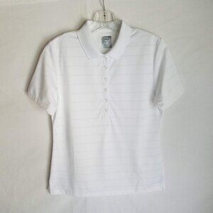 Callaway Opti Dri Women's Size Small White Golf Polo Shirt